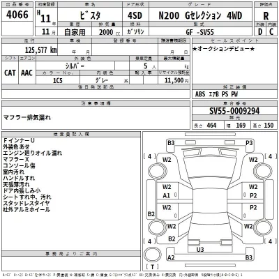 Toyota VISTA  с аукциона в Японии