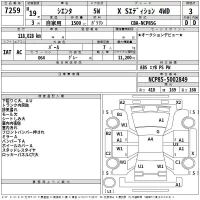 Toyota SIENTA лот № 7259 оценка 3  с аукциона в Японии 2