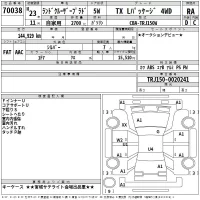 Toyota LAND CRUISER PRADO лот № 70038 оценка RA  с аукциона в Японии 2