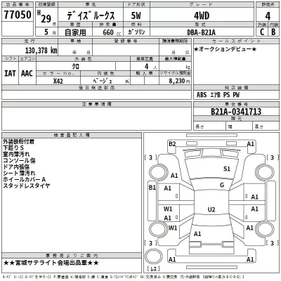 Nissan DAYZ ROOX  с аукциона в Японии