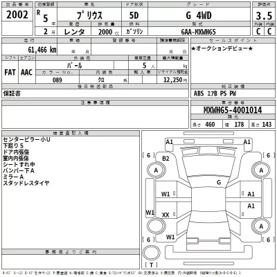 Toyota Prius  с аукциона в Японии