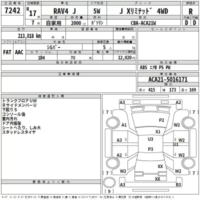 Toyota RAV4  с аукциона в Японии