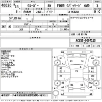 Toyota KLUGER лот № 40020 оценка 3  с аукциона в Японии 2