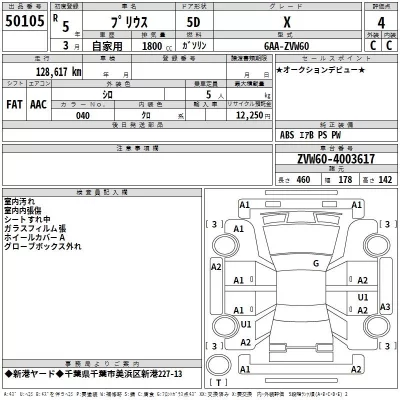 Toyota Prius  с аукциона в Японии