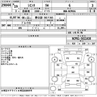 Toyota SIENTA лот № 29044 оценка 3  с аукциона в Японии 2