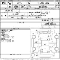 Toyota HARRIER лот № 196 оценка 3.5  с аукциона в Японии 2