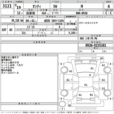 Nissan OTTI  с аукциона в Японии