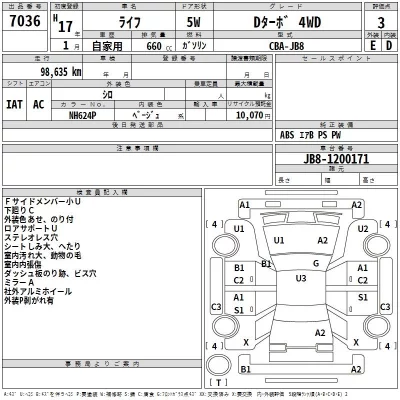 Honda LIFE  с аукциона в Японии