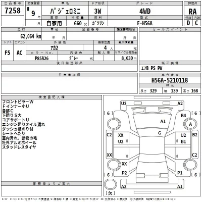 Mitsubishi PAJERO MINI  с аукциона в Японии
