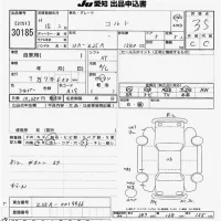 Mitsubishi COLT лот № 30185 оценка 3.5  с аукциона в Японии 9