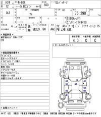 Honda N BOX лот № 3008 оценка 4  с аукциона в Японии 5