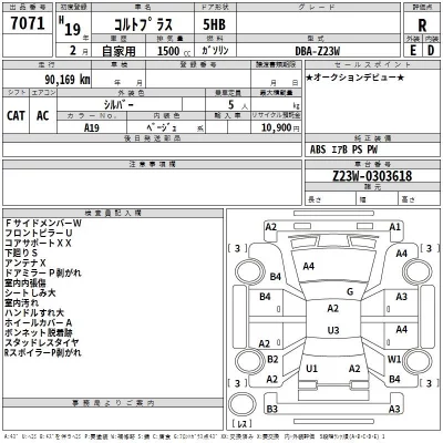Mitsubishi COLT PLUS  с аукциона в Японии