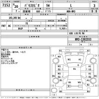 Honda VAMOS лот № 7152 оценка 3  с аукциона в Японии 2