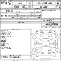 Subaru CHIFFON лот № 78533 оценка RA  с аукциона в Японии 2