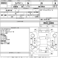 Mazda FLAIR WAGON лот № 30043 оценка R  с аукциона в Японии 2