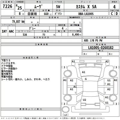 Daihatsu MOVE  с аукциона в Японии