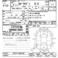 Toyota COROLLA лот № 6129 оценка 3.5  с аукциона в Японии 11