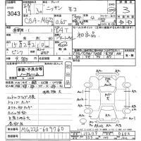 Nissan MOCO лот № 3043 оценка 3  с аукциона в Японии 10