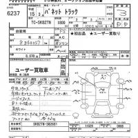 Nissan VANETTE TRUCK лот № 6237 оценка 3  с аукциона в Японии 10
