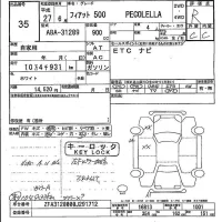 Fiat 500 лот № 35 оценка R  с аукциона в Японии 5