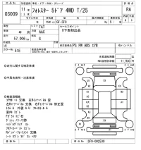 Subaru FORESTER лот № 3009 оценка RA  с аукциона в Японии 8