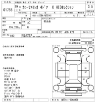 Toyota COROLLA AXIO лот № 1755 оценка 3.5  с аукциона в Японии 8