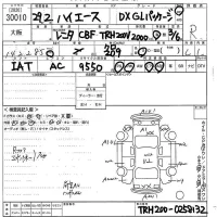 Toyota HIACE VAN лот № 30010 оценка R  с аукциона в Японии 10