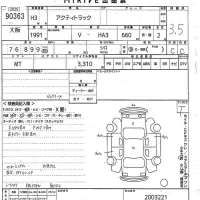 Honda ACTY TRUCK лот № 90363 оценка 3.5  с аукциона в Японии 9