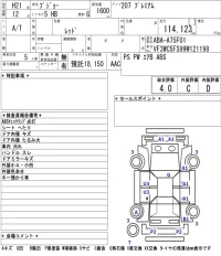 Peugeot 207 лот № 4203 оценка 4  с аукциона в Японии 5