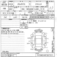 Volvo V70 лот № 90139 оценка 3.5  с аукциона в Японии 10