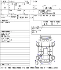 Daihatsu WAKE лот № 3010 оценка 4.5  с аукциона в Японии 5