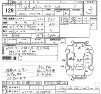 Toyota WILL лот № 129 оценка 3  с аукциона в Японии 2