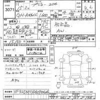 Peugeot 206 лот № 3071 оценка R  с аукциона в Японии 6