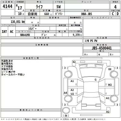 Honda LIFE  с аукциона в Японии