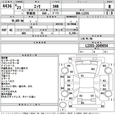 Daihatsu Esse  с аукциона в Японии