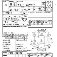 Nissan SUNNY лот № 29 оценка R  с аукциона в Японии 2