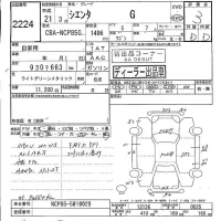 Toyota SIENTA лот № 2224 оценка 3  с аукциона в Японии 5