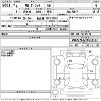 Volkswagen T-ROC лот № 5001 оценка 5  с аукциона в Японии 2