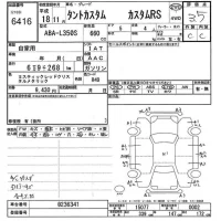 Daihatsu TANTO лот № 6416 оценка 3.5  с аукциона в Японии 4