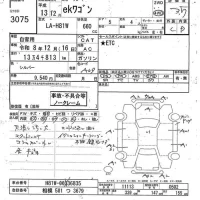 Mitsubishi EK WAGON лот № 3075 оценка 3.5  с аукциона в Японии 6