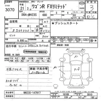 Suzuki WAGON R лот № 3070 оценка 3  с аукциона в Японии 10