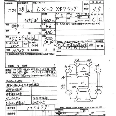 Mazda CX-3  с аукциона в Японии