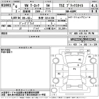 Volkswagen T-ROC лот № 81001 оценка 4.5  с аукциона в Японии 2