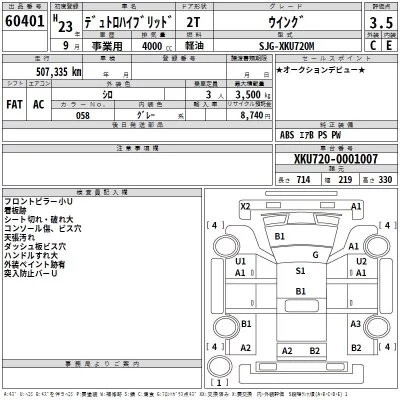 Hino DUTRO  с аукциона в Японии