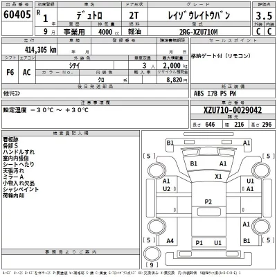 Hino DUTRO  с аукциона в Японии