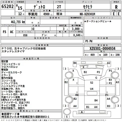 Hino DUTRO  с аукциона в Японии