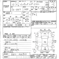 Subaru IMPREZA лот № 7207 оценка 3  с аукциона в Японии 4