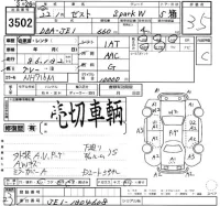 Honda ZEST лот № 3502 оценка 3.5  с аукциона в Японии 2