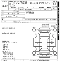 Peugeot 308 лот № 722 оценка 3.5  с аукциона в Японии 7