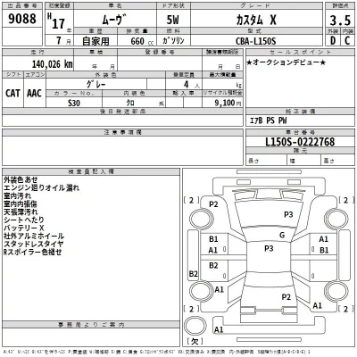 Daihatsu MOVE  с аукциона в Японии